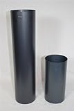 BERTRAMS 011410 tubo de chimenea Straight chimney pipe 100 cm Negro - Tubo para chimenea