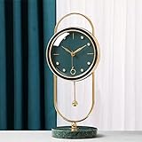 Reloj de escritorio de sala de estar, Ornamentos decorativos de reloj de escritorio, Reloj de gabinete de...