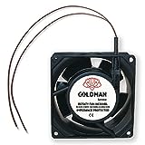 GOLDMAN SERVICE Ventilador fan Axial para Cassette de chimeneas insertable alta temperatura de aspas...