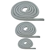 Junta de horno para chimenea, junta redonda, cuerda resistente al calor, 6 mm, 4 metros, color blanco
