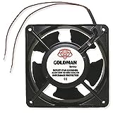 GOLDMAN SERVICE - Ventilador fan axial para cassette de chimeneas insertable alta temperatura de aspas...